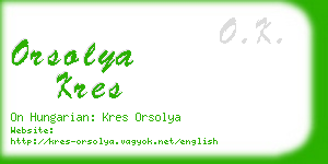 orsolya kres business card